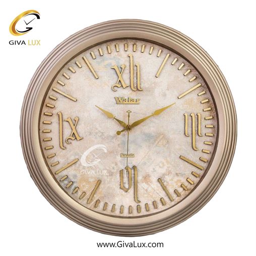 ساعت دیواری اورجینال والار PVC کرم| کد رفرنس 520