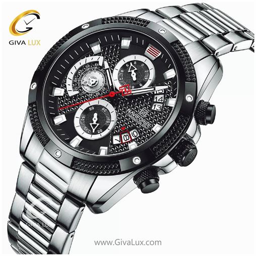 ساعت مچی مردانه بند فلزی سه موتوره کورنوگراف نوی فورس NF8021 8021sb1.jpg