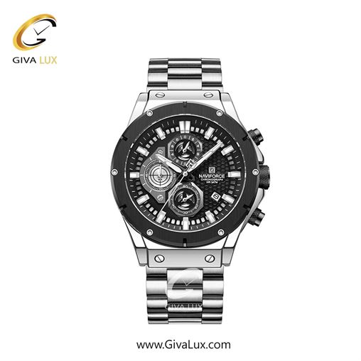 ساعت مچی اورجینال مردانه ناوی فورس|Naviforce|نوی فورس|نیوی فورس سه موتوره کرنوگراف مشکی | رزگلد| مشکی| کد رفرنس NF8026 RG/B 8026-S-B.jpg