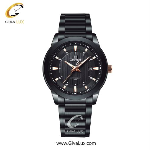 ساعت مچی مردانه بند فلزی ناوی فورس(نیوی فورس)استیل تقویم دار NF8029 B/B/B  8029BBB.jpg