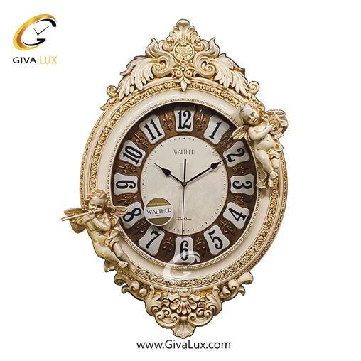 ساعت دیواری اورجینال والتر چوب-آلیاژ فلزی کرم| کد رفرنس 803W 803W.jpg