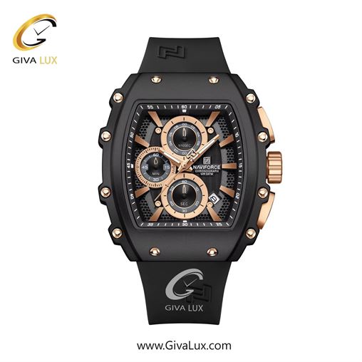 ساعت مچی اورجینال مردانه ناوی فورس|Naviforce|نوی فورس|نیوی فورس سه موتوره کرنوگراف مشکی | سبز| سبز| کد رفرنس NF8070 B/GN/GN 8070-B-RG-B.jpg
