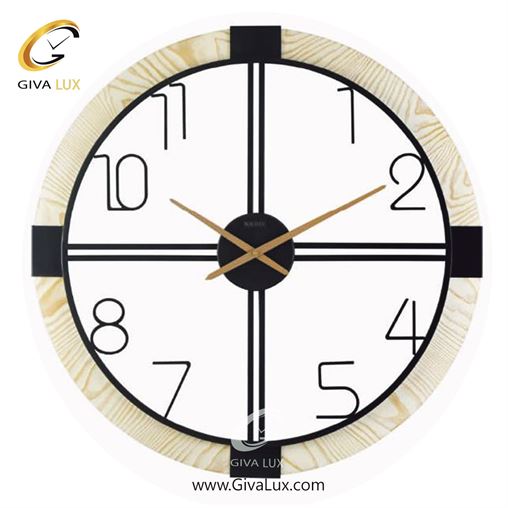 ساعت دیواری اورجینال والتر آلیاژ فلزی-چوب قهوه ای| کد رفرنس 8072BR 8072-White-Wash.jpg