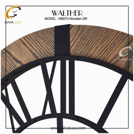ساعت دیواری اورجینال والتر چوب-آلیاژ فلزی قهوه ای| کد رفرنس 8073WGR 8073-WGR-1.jpg