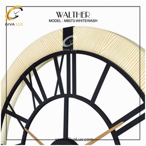 ساعت دیواری اورجینال والتر آلیاژ فلزی-چوب کرم| کد رفرنس 8073WW 8073-WW-1.jpg