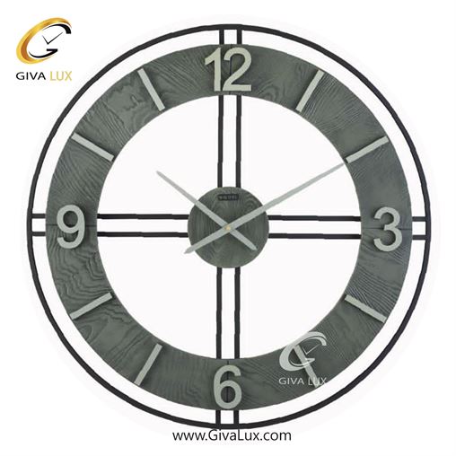 ساعت دیواری اورجینال والتر آلیاژ فلزی-چوب مشکی| کد رفرنس 8076BR 8076GR-BL.jpg