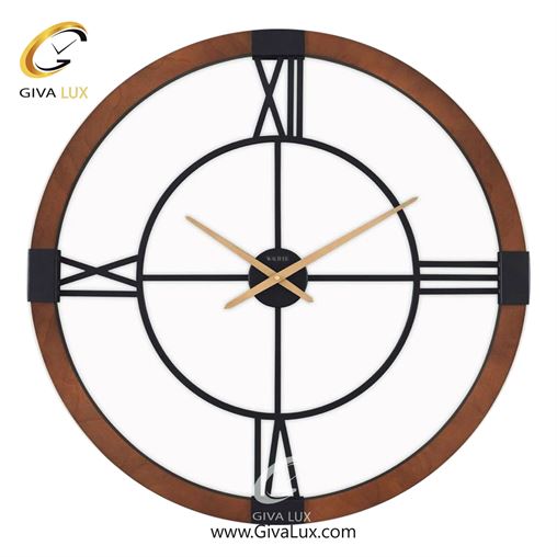 ساعت دیواری اورجینال والتر آلیاژ فلزی-چوب قهوه ای| کد رفرنس 8077BR 8077-BR.jpg
