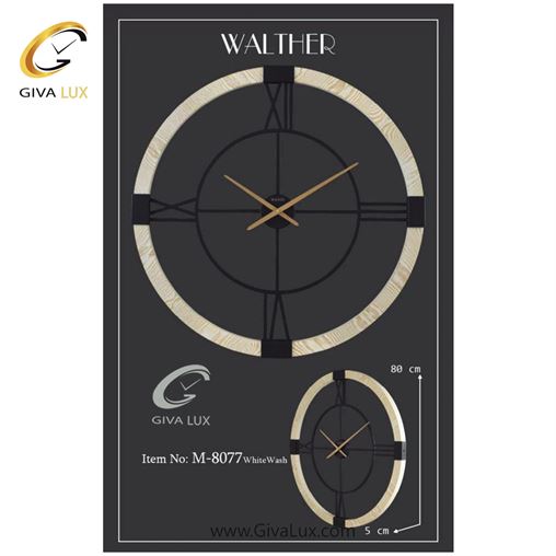 ساعت دیواری اورجینال والتر آلیاژ فلزی-چوب| کد رفرنس 8077WW 8077-WW-1.jpg
