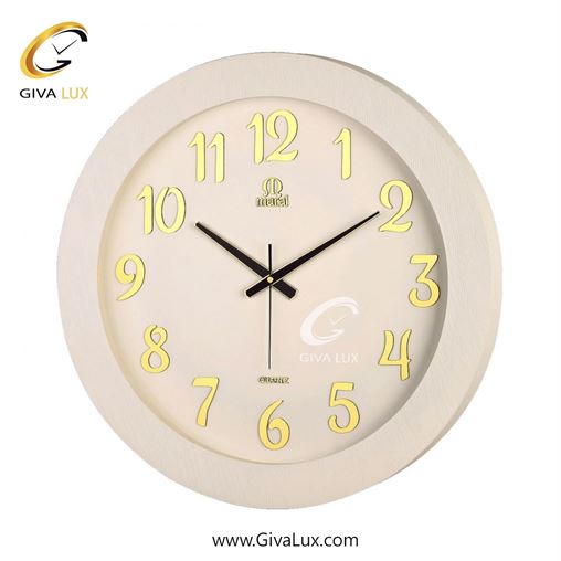 ساعت دیواری اورجینال مارال چوب سفید| کد رفرنس 25