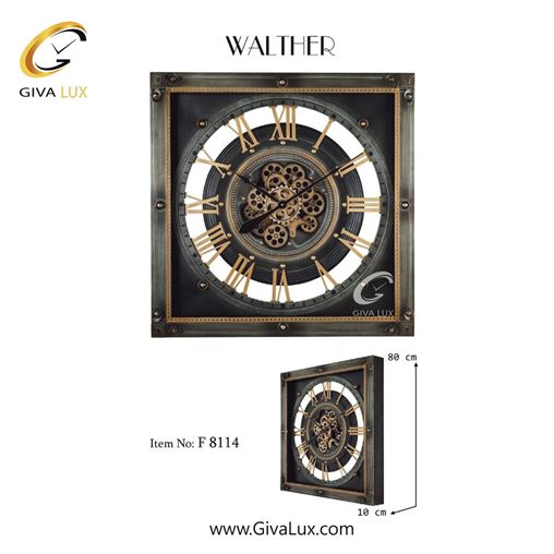 ساعت دیواری اورجینال والتر آلیاژ فلزی مشکی| کد رفرنس 7125 8114-1.jpg