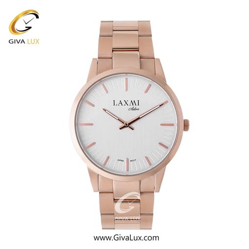 ساعت مچی اورجینال مردانه لاکسمی | LAXMI  رزگلد | رزگلد| سفید| کد رفرنس 8122-1 8122-1L.jpg