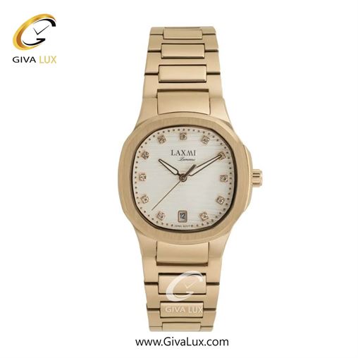 ساعت مچی اورجینال زنانه لاکسمی طلایی | طلایی| سفید| کد رفرنس 8169-1