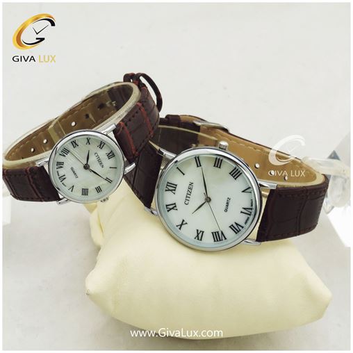 ست ساعت مچی بند چرمی سیتیزن