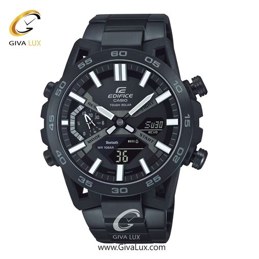 ساعت مچی اورجینال مردانه کاسیو Casio دو زمانه مشکی | مشکی| مشکی| کد رفرنس ECB-2000DC-1BDF