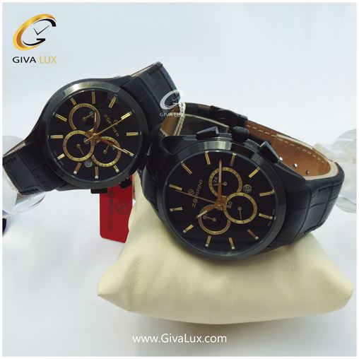 ست ساعت سه موتوره بند چرم زوپینی