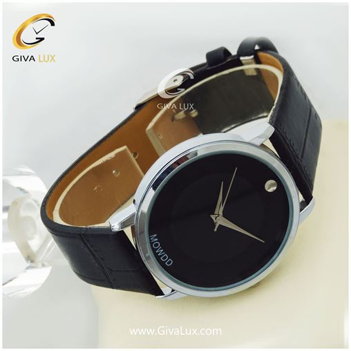 ساعت مردانه بندچرمی موادو مشکی 