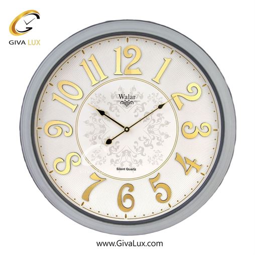 ساعت دیواری اورجینال والار PVC طوسی| کد رفرنس 603