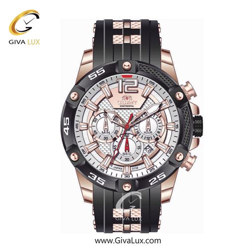 ساعت مچی اورجینال مردانه اورینت (کانتیننتال) | Orient (Continental) سه موتوره کرنوگراف رزگلد-مشکی | مشکی-رزگلد| رزگلد-نقره ای| کد رفرنس 139