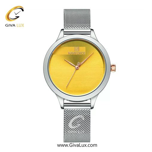 ساعت مچی زنانه بند حصیری ناوی فورس(نیوی فورس) سیلور-زرد NF5027 S/Y 846_5027S-Y.jpg