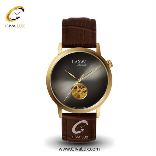 ساعت مچی اورجینال مردانه لاکسمی | LAXMI  رزگلد | قهوه ای| نقره ای| کد رفرنس 8515-4 8516G-1.jpg