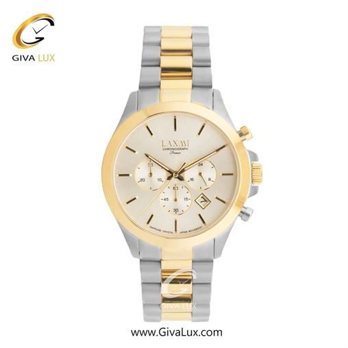 ساعت مچی اورجینال مردانه لاکسمی | LAXMI سه موتوره کرنوگراف طلایی | طلایی-نقره ای| نقره ای| کد رفرنس 8509-14 8517-8G.jpg