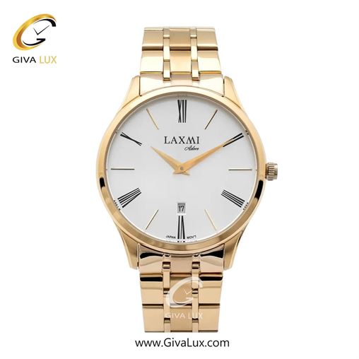 ساعت مچی اورجینال مردانه لاکسمی | LAXMI  طلایی | طلایی| سفید| کد رفرنس 8529-1 8529-1L.jpg
