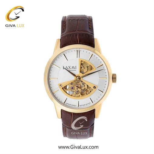 ساعت مچی اورجینال مردانه لاکسمی طلایی | قهوه ای| نقره ای| کد رفرنس 8531-3