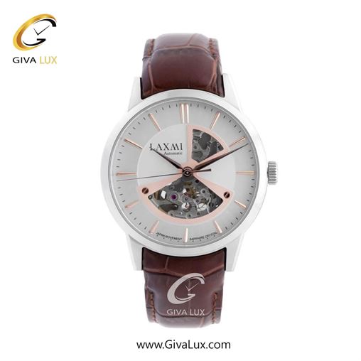 ساعت مچی اورجینال مردانه لاکسمی نقره ای | قهوه ای| نقره ای| کد رفرنس 8531-5