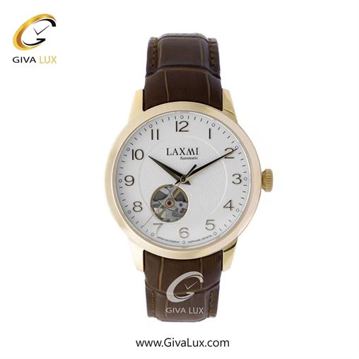 ساعت مچی اورجینال مردانه لاکسمی طلایی | قهوه ای| نقره ای| کد رفرنس 8532-3