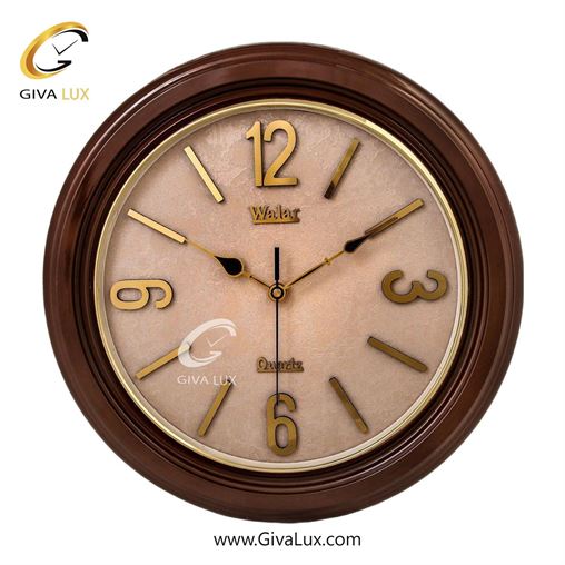 ساعت دیواری اورجینال والار PVC قهوه ای| کد رفرنس 102