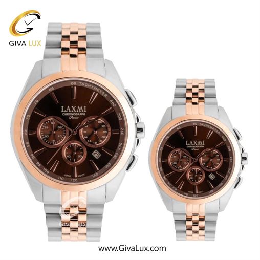 ساعت مچی اورجینال ست لاکسمی سه موتوره کرنوگراف رزگلد | نقره ای-رزگلد| قهوه ای| کد رفرنس زنانه: 8544-14L ، مردانه: 8544-14G 8544-16.jpg