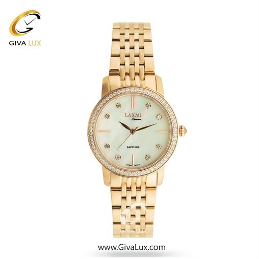 ساعت مچی اورجینال زنانه لاکسمی رزگلد | رزگلد| سفید صدفی| کد رفرنس 2-8566