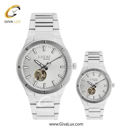 ساعت مچی اورجینال ست لاکسمی نقره ای | نقره ای| نقره ای| کد رفرنس زنانه: 8569-1L، مردانه:8569-1G