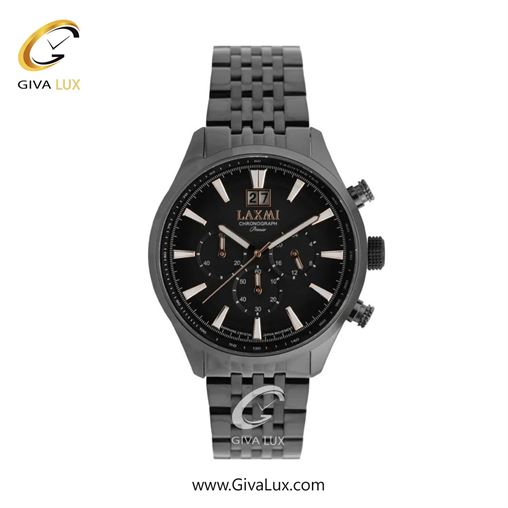 ساعت مچی اورجینال مردانه لاکسمی سه موتوره کرنوگراف تیتانیوم | تیتانیوم| مشکی| کد رفرنس 2-8570