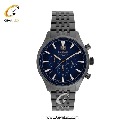 ساعت مچی اورجینال مردانه لاکسمی سه موتوره کرنوگراف تیتانیوم | تیتانیوم| سرمه ای| کد رفرنس 5-8570