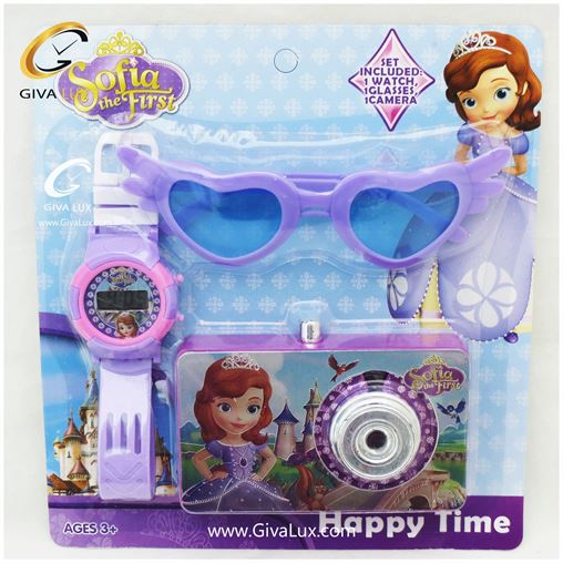 ست بچگانه ساعت و عینک و دوربین سوفیا