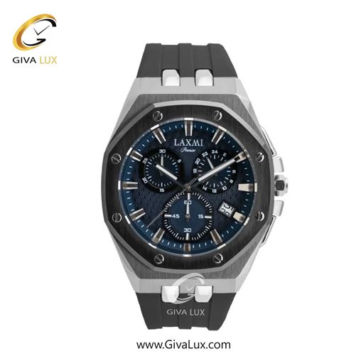 ساعت مچی اورجینال مردانه لاکسمی سه موتوره کرنوگراف مشکی-نقره ای | مشکی| سرمه ای| کد رفرنس 8806-1