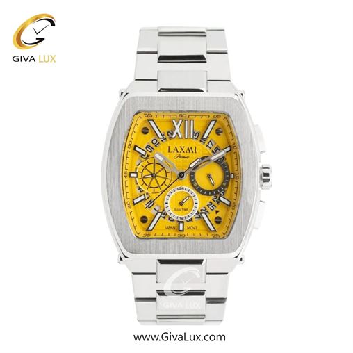 ساعت مچی اورجینال مردانه لاکسمی سه موتوره کرنوگراف نقره ای | نقره ای| زرد| کد رفرنس 5-8818