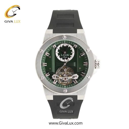 ساعت مچی اورجینال مردانه لاکسمی نقره ای | مشکی| سبز یشمی تیره| کد رفرنس 8821-1