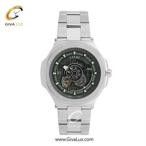 ساعت مچی اورجینال مردانه لاکسمی نقره ای | نقره ای| سبز یشمی تیره| کد رفرنس 3-8822