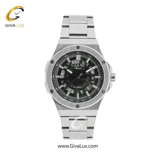 ساعت مچی اورجینال مردانه لاکسمی نقره ای | نقره ای| سبز یشمی تیره| کد رفرنس 2-8824