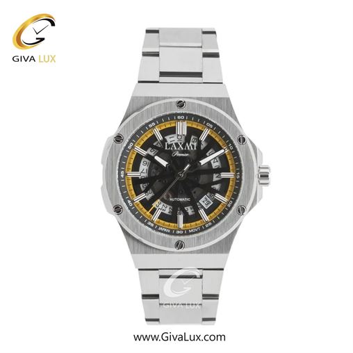 ساعت مچی اورجینال مردانه لاکسمی نقره ای | نقره ای| زرد-دودی|تیتانیوم| کد رفرنس 3-8824