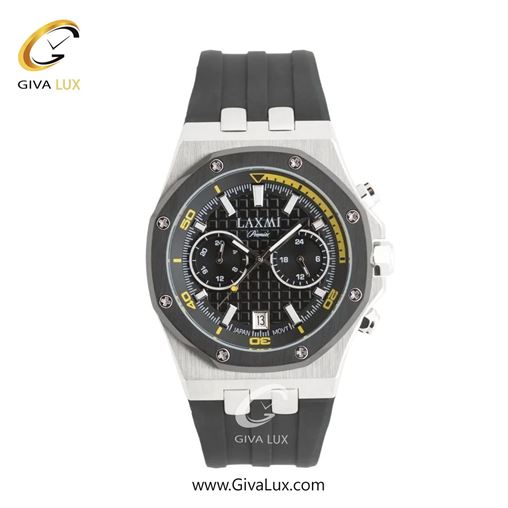 ساعت مچی اورجینال مردانه لاکسمی سه زمانه نقره ای-مشکی | مشکی| مشکی| کد رفرنس 8825-1