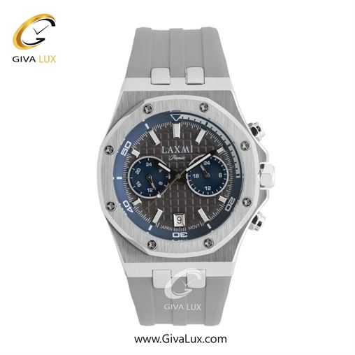 ساعت مچی اورجینال مردانه لاکسمی سه زمانه نقره ای | طوسی| دودی|تیتانیوم| کد رفرنس 8825-5