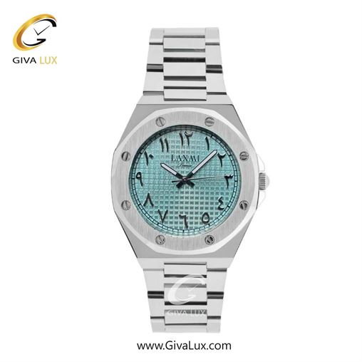 ساعت مچی اورجینال مردانه لاکسمی نقره ای | نقره ای| آبی خاکستری| کد رفرنس 4-8827