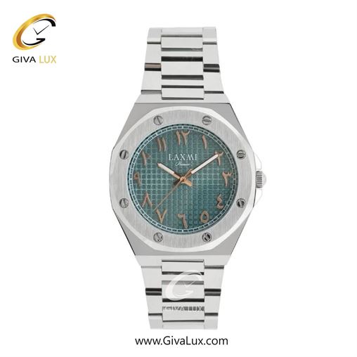 ساعت مچی اورجینال مردانه لاکسمی نقره ای | نقره ای| سبز خاکستری| کد رفرنس 5-8827