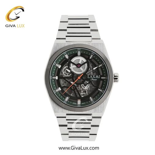 ساعت مچی اورجینال مردانه لاکسمی تیتانیوم | نقره ای| سبز یشمی تیره| کد رفرنس 5-8828