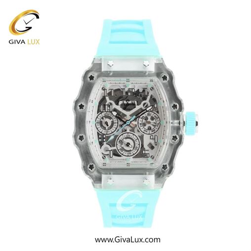 ساعت مچی اورجینال مردانه لاکسمی سه موتوره فول تایم تیتانیوم | آبی| دودی|تیتانیوم| کد رفرنس 8831-2