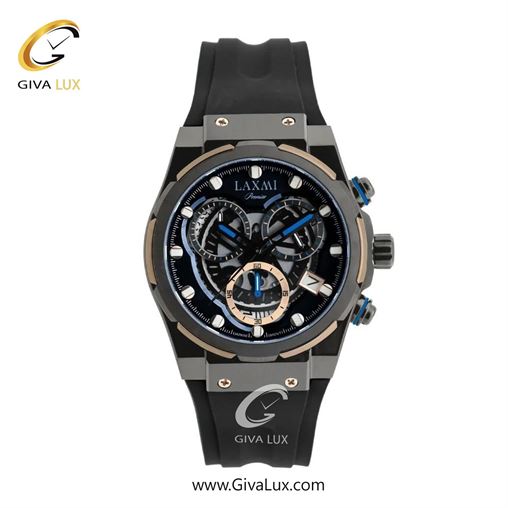 ساعت مچی اورجینال مردانه لاکسمی سه موتوره کرنوگراف تیتانیوم | مشکی| مشکی| کد رفرنس 8835-3