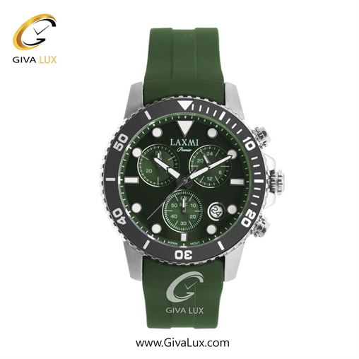 ساعت مچی اورجینال مردانه لاکسمی سه موتوره کرنوگراف نقره ای | سبز یشمی تیره| سبز یشمی تیره| کد رفرنس 8837-1
